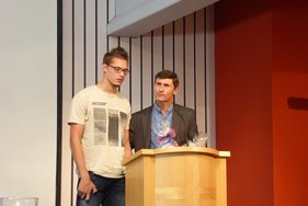 Jona Grümbel mit Bernd Vogt