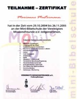 Teilnehmerzertifikat
